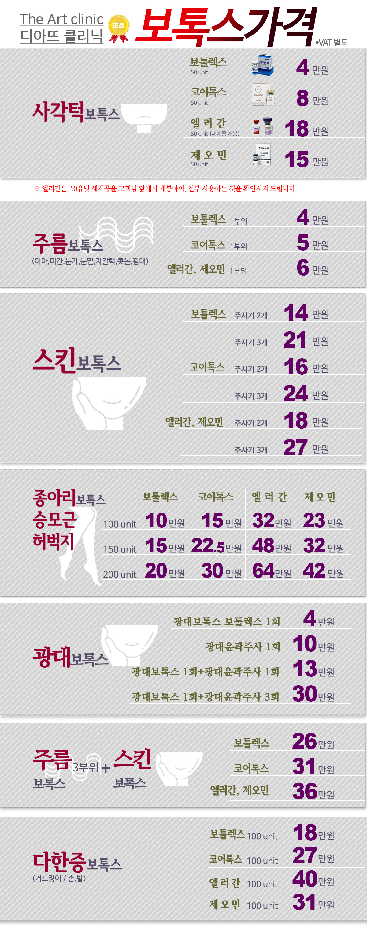 보톡스 전체 안내 자료 2